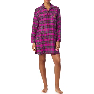 Ralph Lauren Women's Long Sleeves Sleepshirt In Multi