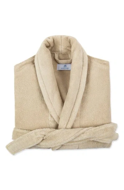Matouk Milagro Cotton Terry Cloth Robe In Neutral