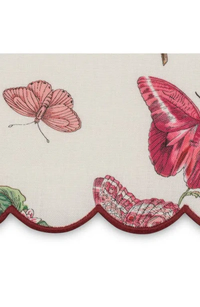 Matouk Baudin Butterfly Set Of 2 Linen Guest Towels In Multi