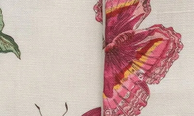 Matouk Baudin Butterfly Set Of 2 Linen Guest Towels In Multi