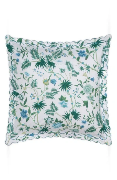 Matouk Palmyra Cotton Percale Sham In Green