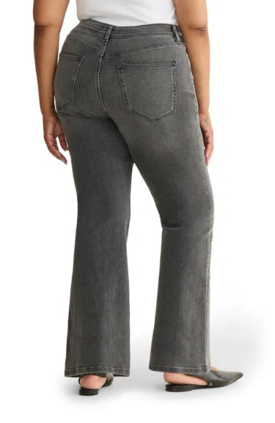 Warp & Weft Warp+weft Nao High Waist Bootcut Jeans In Gray