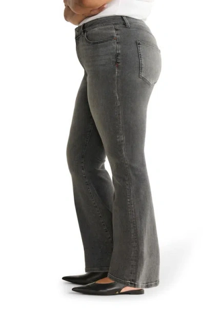 Warp & Weft Warp+weft Nao High Waist Bootcut Jeans In Gray