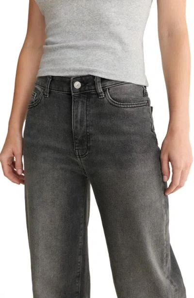 Warp & Weft Warp+weft Nce High Waist Wide Leg Jeans In Gray
