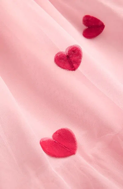 Mini Boden Kids' Embroidered Tulle Dress In Pink