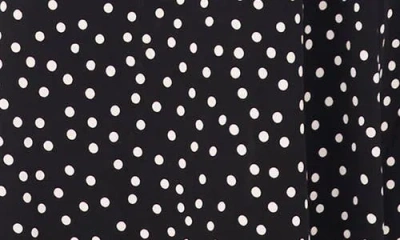 Vince Camuto Women's Polka Dot Crew Neck Maxi Dress In Black