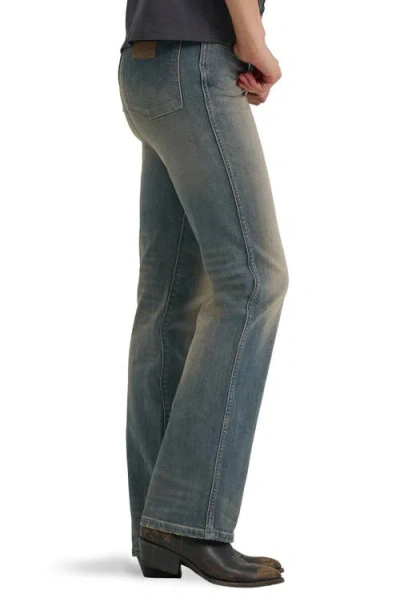 Wrangler Wrancher Mid Rise Bootcut Jeans In Gray