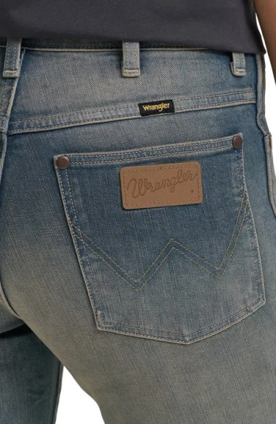 Wrangler Wrancher Mid Rise Bootcut Jeans In Gray