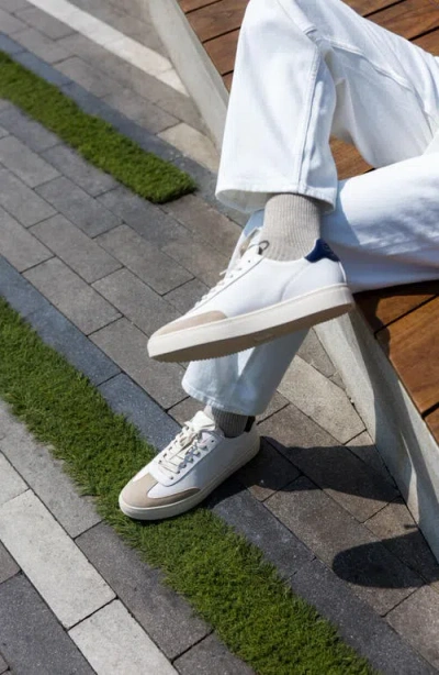 Clae Deane Low Top Leather Sneaker In White