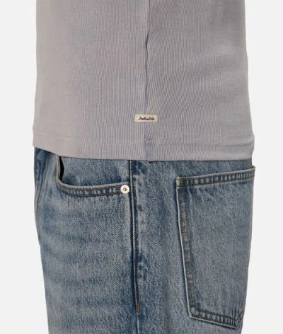 Industrie Australia The Washed Brando Ribbed Tank Top In Blue