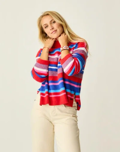 Carve Designs Olivia Plush Sweater In Multi