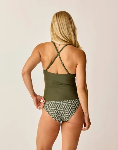 Carve Designs Serenity Compression Tankini In Green