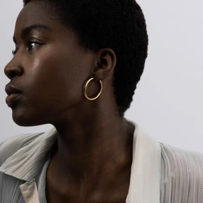 Hey Harper Thin Ruby Earrings In Gold