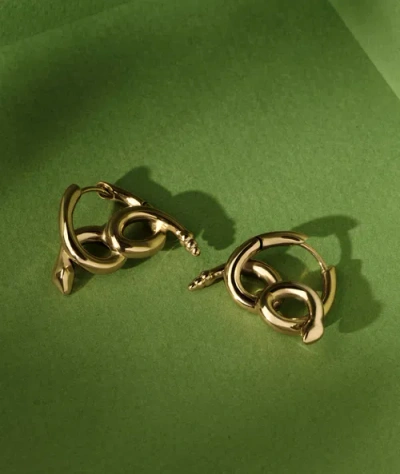 Hey Harper Karyn Snake Earrings In Gold