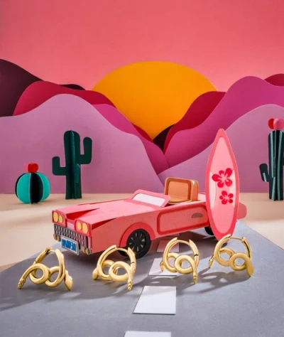 Hey Harper Karyn Snake Earrings In Gold