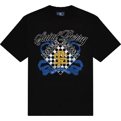 Saint Perry Monte Carlo Chess Crest T-shirt In Black