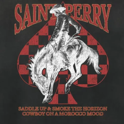 Saint Perry Horizon Rider Leather Case In Black