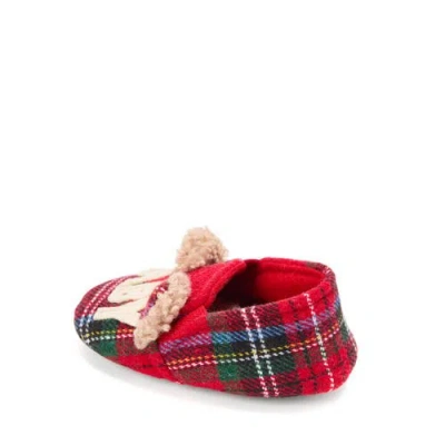 Dearfoams Baby Bear Closed Back Slipper In Red