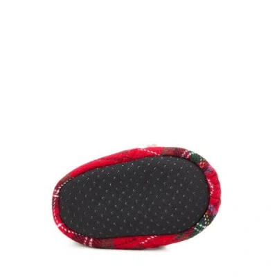 Dearfoams Baby Bear Closed Back Slipper In Red