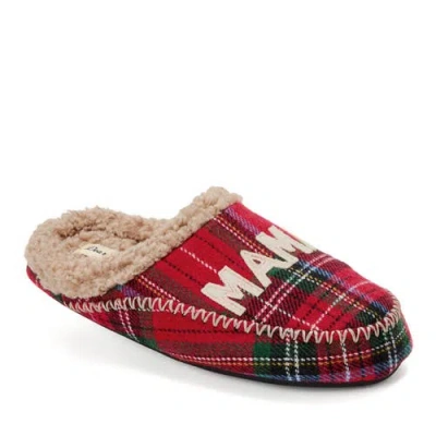 Dearfoams Mama Bear Plaid Clog Slipper In Multi
