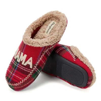 Dearfoams Mama Bear Plaid Clog Slipper In Multi
