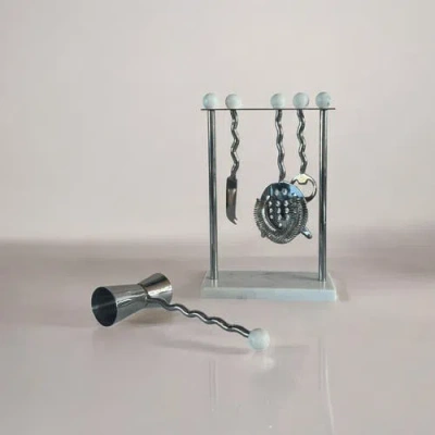 Meso Goods June Bar Set In Silver