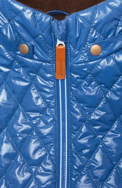 Northern Classics Shiny Quilted Puffer Jacket In Blue