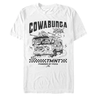 Teenage Mutant Ninja Turtles Cowabunga Team Power Race  Graphic T-shirt In White