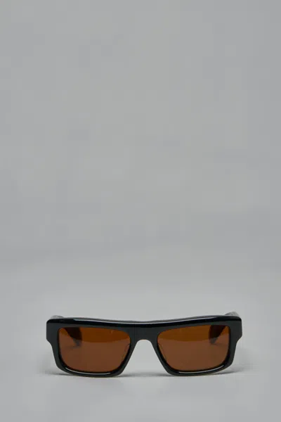 Jacques Marie Mage Cleavon Square-frame Acetate Sunglasses In Brown
