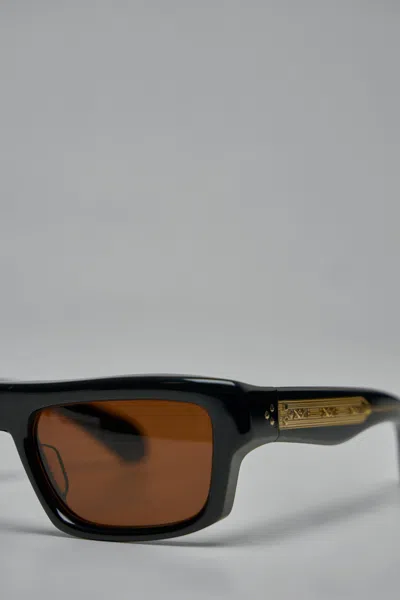 Jacques Marie Mage Cleavon Square-frame Acetate Sunglasses In Brown