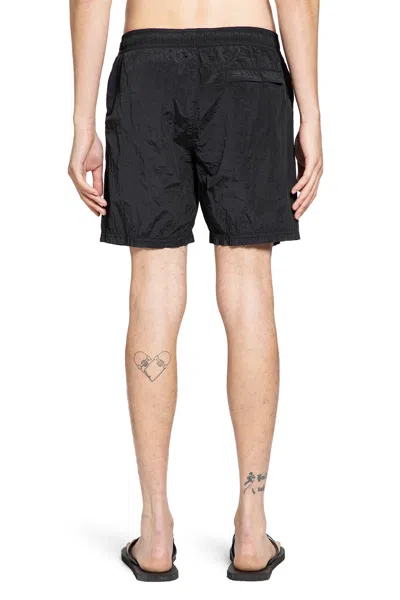 Stone Island Man Black Swimwear In Black