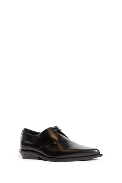 Ann Demeulemeester Falko Pointy Derby Shoes In Black