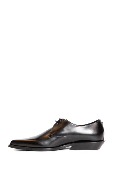 Ann Demeulemeester Falko Pointy Derby Shoes In Black