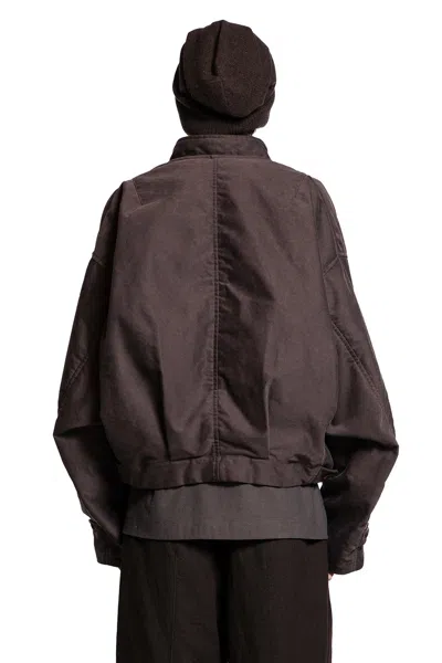 Ziggy Chen Zip-up Bomber Jacket In Brown