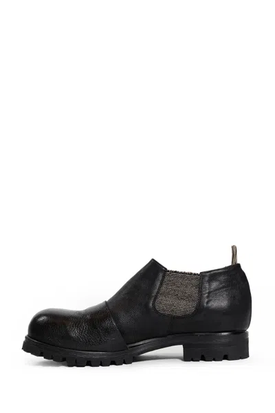 Ziggy Chen Pull-tab Elasticated-sides Loafers In Black