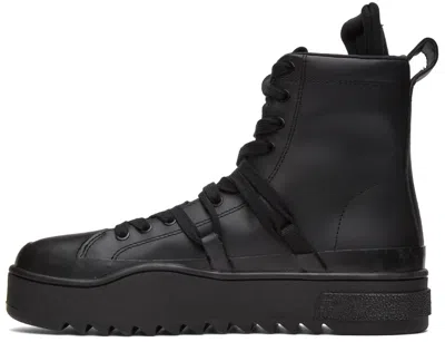 Diesel Ankle High-top Sneakers In Black
