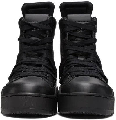 Diesel Ankle High-top Sneakers In Black