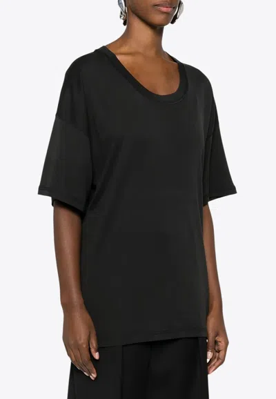 Lemaire Short-sleeved T-shirt In Black