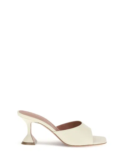 Amina Muaddi Lupita Sandals In Metallic