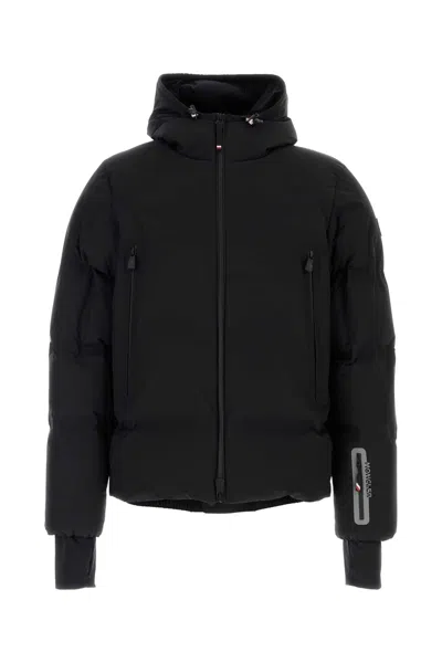 Moncler Grenoble Black Stretch Nylon Angren Down Jacket In Black