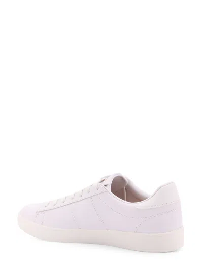 Fred Perry Leather Sneakers With Lateral Embroidery In White