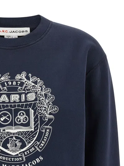 Apc The Mens Paris Crewneck Marc Jacobs In Blue