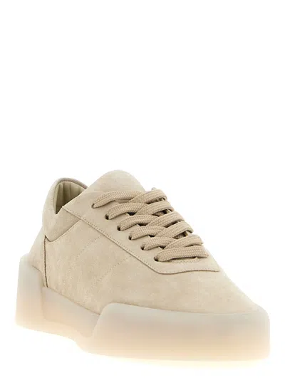 Fear Of God Low Top Suede Sneakers With Rubber Sole In Brown