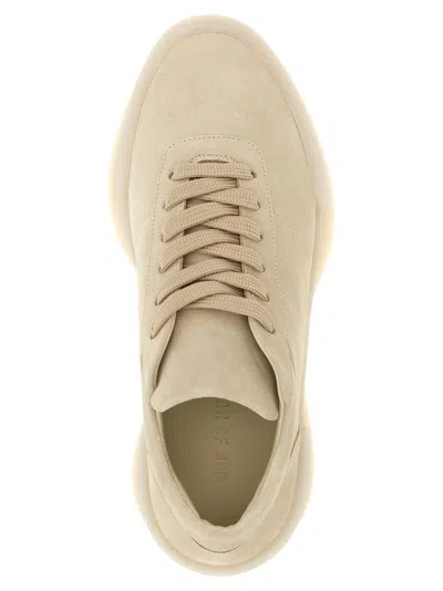 Fear Of God Low Top Suede Sneakers With Rubber Sole In Brown