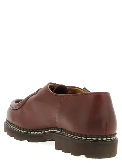 Paraboot Michael Leather Derby Shoes In Brown