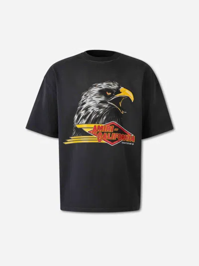 Amiri Graphic Crew Neck T-shirt In Black