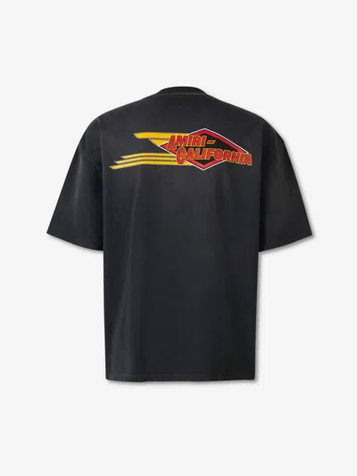 Amiri Graphic Crew Neck T-shirt In Black
