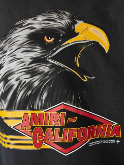 Amiri Graphic Crew Neck T-shirt In Black