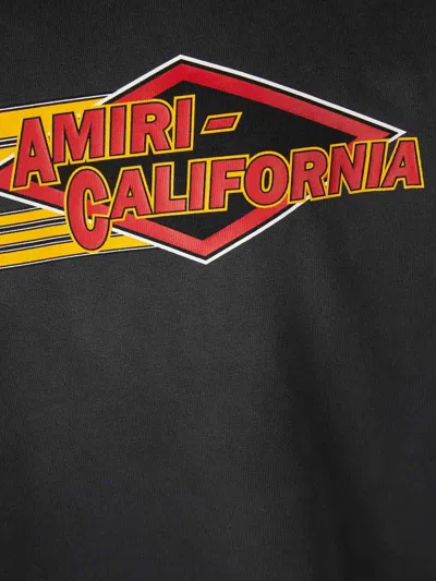 Amiri Graphic Crew Neck T-shirt In Black