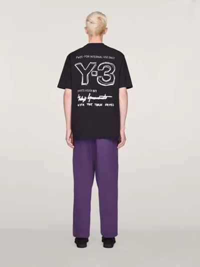Y-3 M Wo Ss Tee In Black